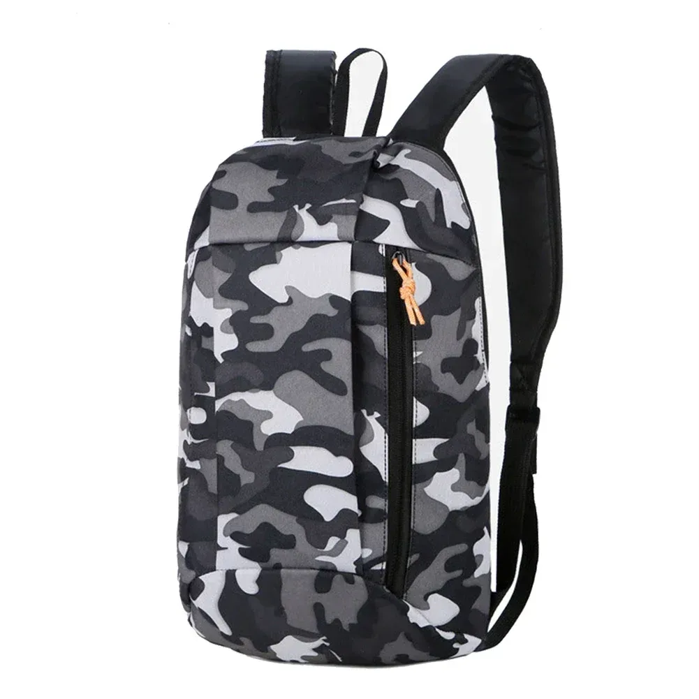 sac dos polyester toile unisexe camouflage noir gris blanc randonnée trekking sport plein air