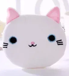 peluche gris petites baleines porte-monnaie mignon fermeture éclair femmes porte-monnaie forme de requin filles écouteur argent sac de rangement sac à clés sac à main