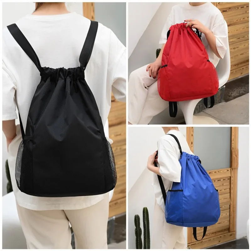 sac à dos de sport à cordon de serrage, sac de sport, de voyage, de plein air, de grande capacité, pour la salle de sport, la natation, la plage, le basketball, 1 pièce