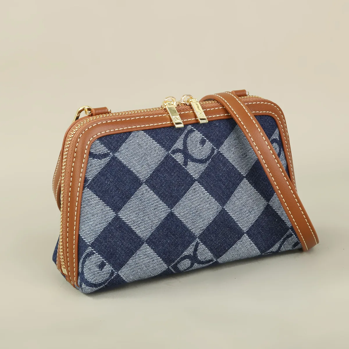 pg – sac à bandoulière en toile imprimé avec lettres pour femmes, petit sac à main de luxe à la mode pour usage quotidien