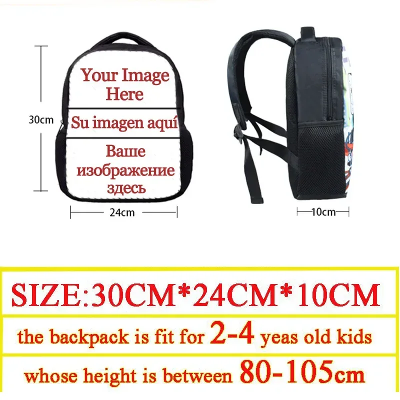 mini sac à dos d'école personnalisé pour adolescents, personnalisez votre photo, petit sac à couches pour enfants, sac de livre scolaire pour enfants, sac cadeau