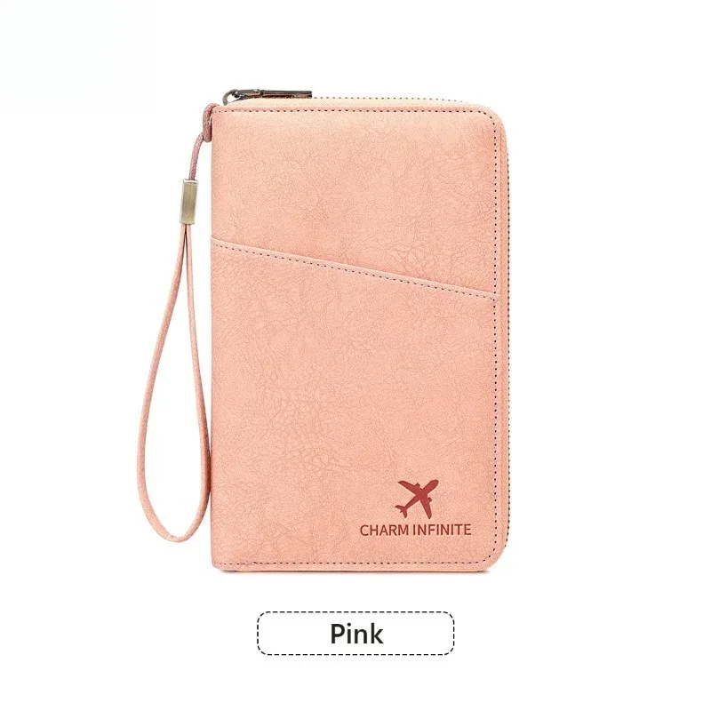 portefeuille de voyage multifonctionnel, organisateur vertical avec pochette pour passeport, pour passeports, argent et cartes, minimaliste et durable, noir
