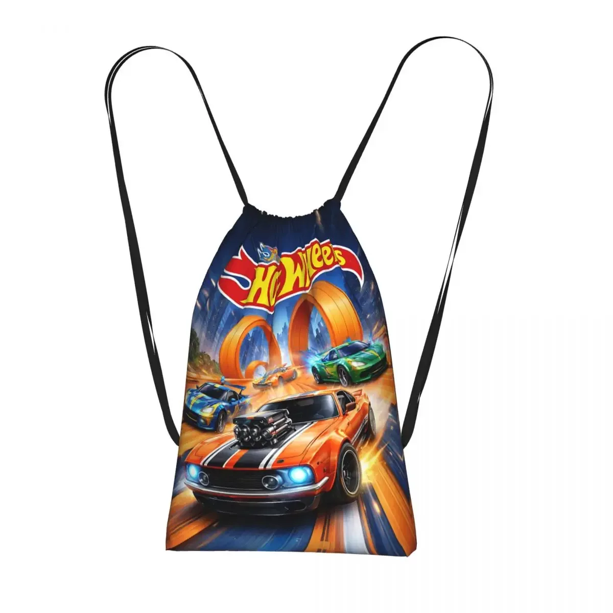 sac à dos à cordon hot wheels race, sac de sport, sac de voyage portable à cordon pour hommes et femmes