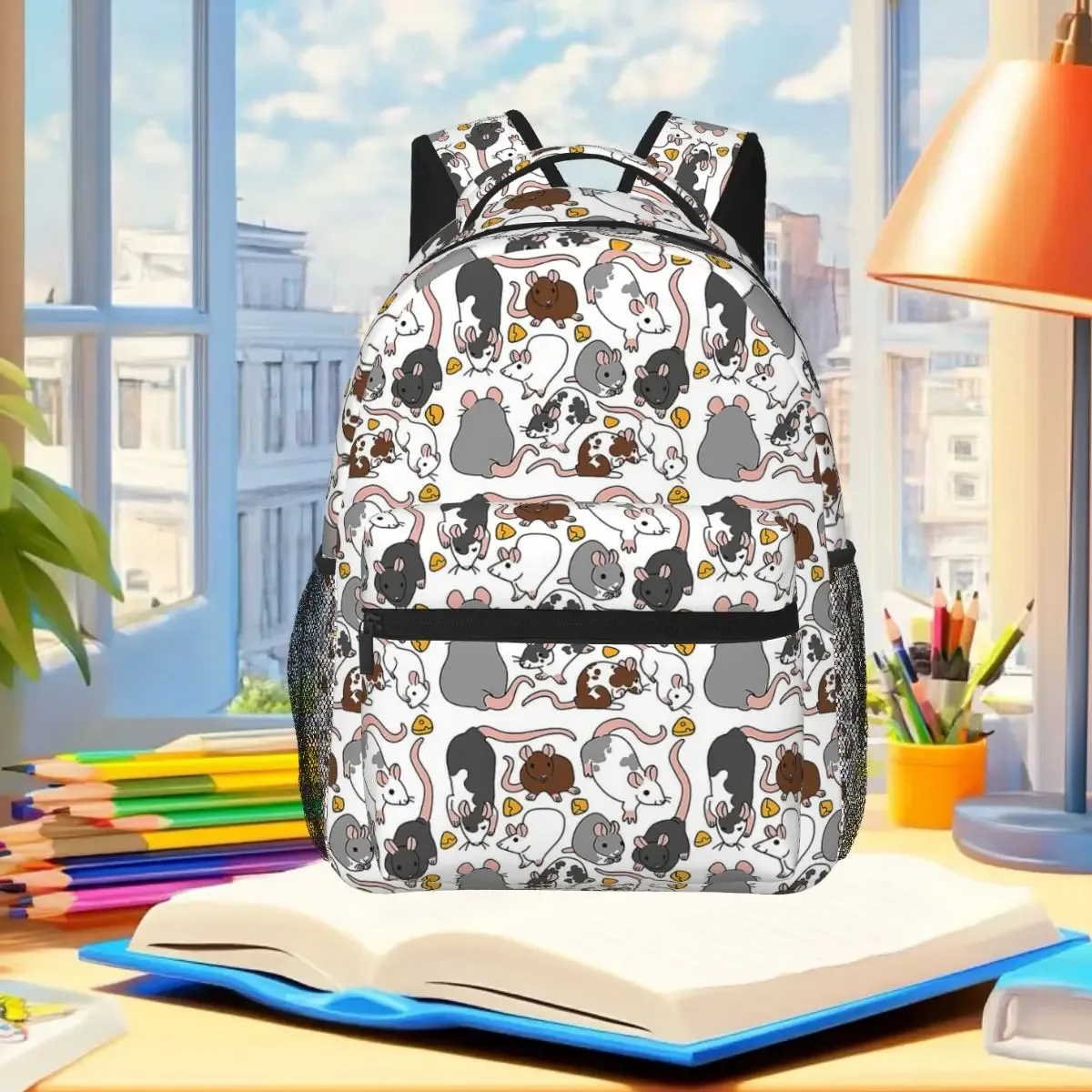 sac à dos d'étudiant rat pack, sac d'école, sac à dos de randonnée, sac à dos de voyage pour garçons et filles, sac à dos tendance, sacs à bandoulière
