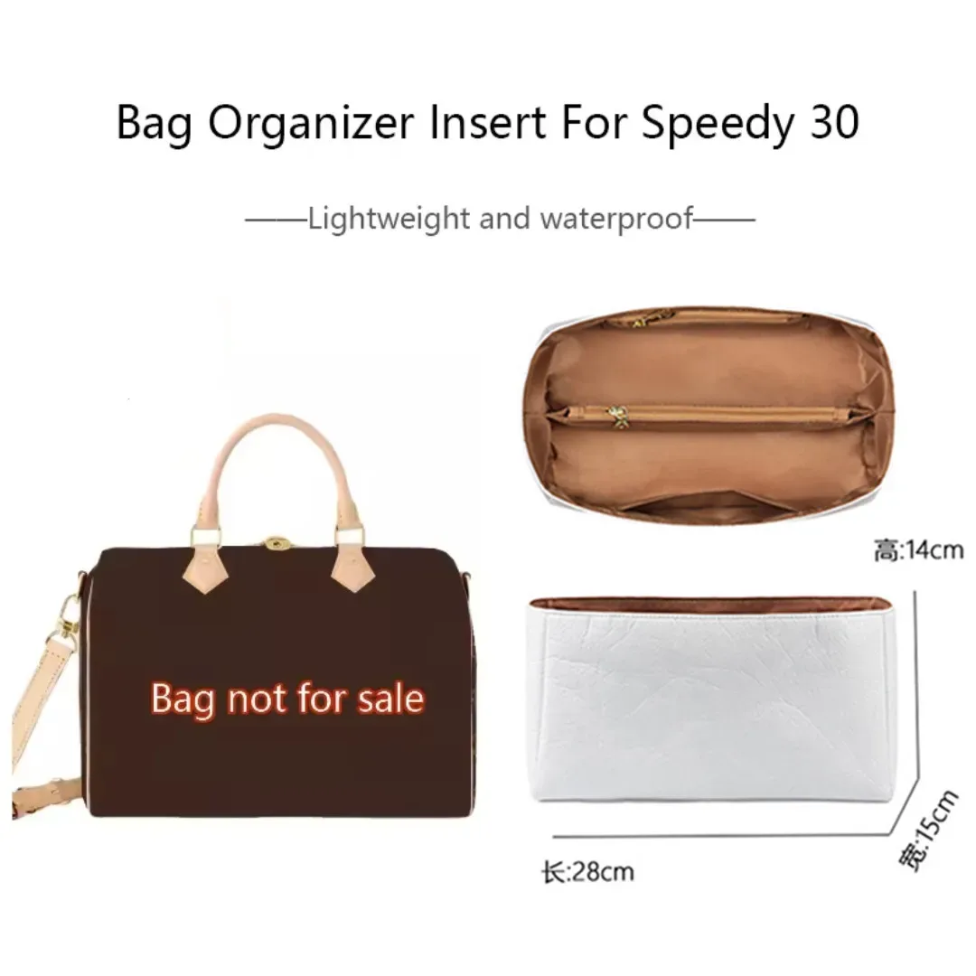 organisateur de sac à insérer pour sac à main à rabat lv speedy 253035, sac intérieur, trousse de maquillage, sac de voyage, sac de rangement, accessoires pour sacs fourre-tout