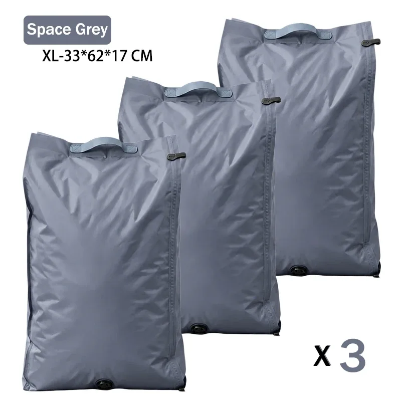 accessoires de voyage sacs sous vide compression organiseur de valise imperméable anti-poussière anti-humidité sans pompe économiseur d'espace sac à linge pour avion tissu oxford grande taille placard réutilisables