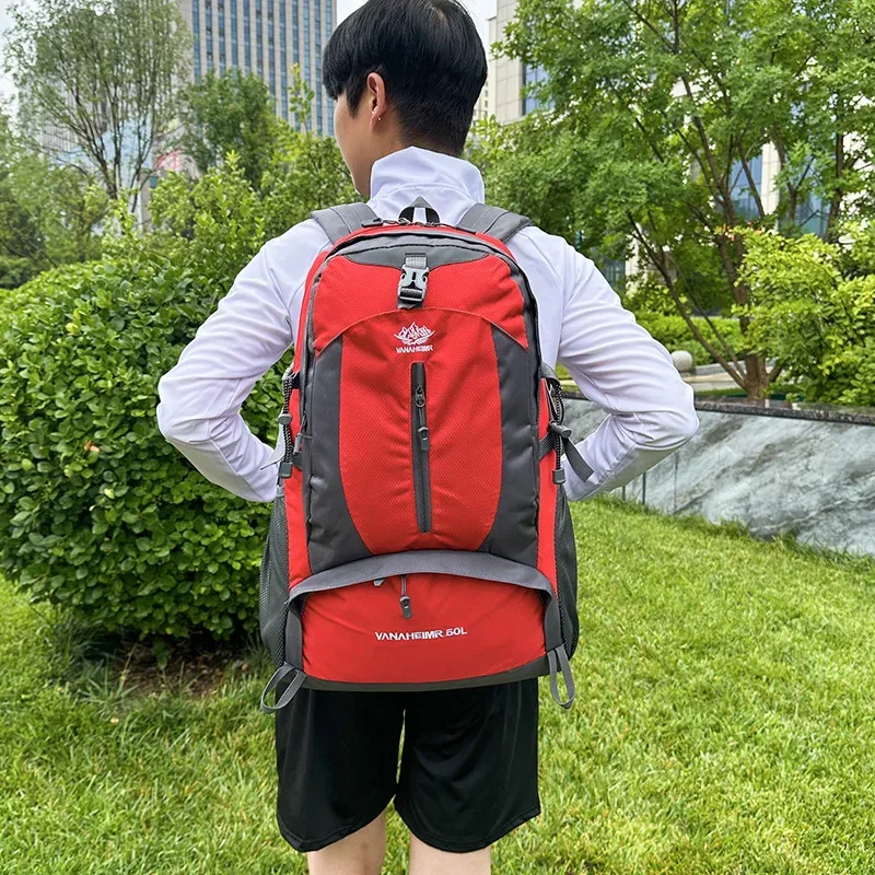 sac à dos de randonnée en plein air 50l, nouveau modèle de sport, voyage, grande capacité, double épaule, pour l'escalade et le camping