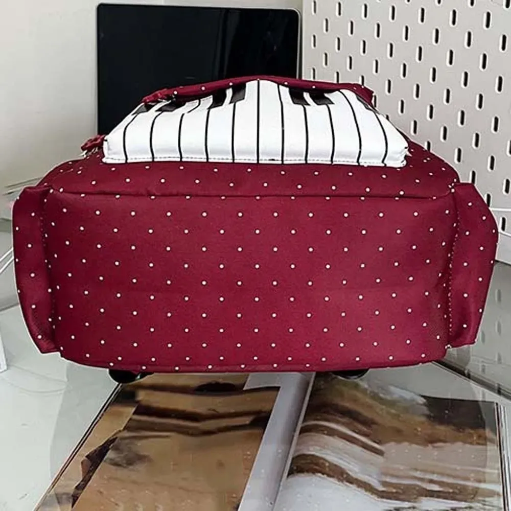 sac à dos pour piano en nylon, multi-poches, design léger, sac à dos pour clavier, résistant à l'usure, grande capacité, sac pour notes de musique, voyages de week-end
