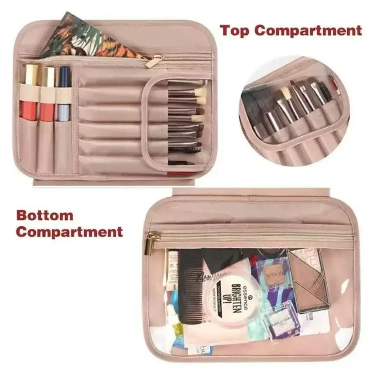 trousse de toilette suspendue de voyage pour hommes, grande boîte de rangement portable étanche pour femmes, trousse de maquillage cosmétique