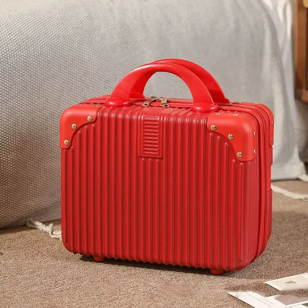 mini valise de voyage de 14 pouces, boîte à cosmétiques, boîte à mot de passe, organisateur de bagages à main, étui de maquillage, petite mallette d'embarquement
