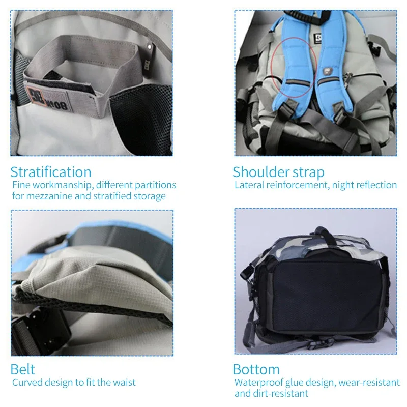sacs de plein air de mode unisexe patins à roulettes professionnels sac à dos sac à dos de sport de plein air sacs de sport multi-poches durables pour hommes