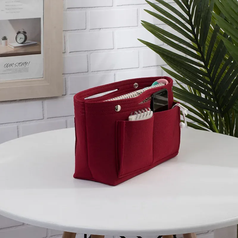 organisateur de sac à main en feutre, léger, multi-compartiments, pour femme, pour le shopping quotidien et les voyages