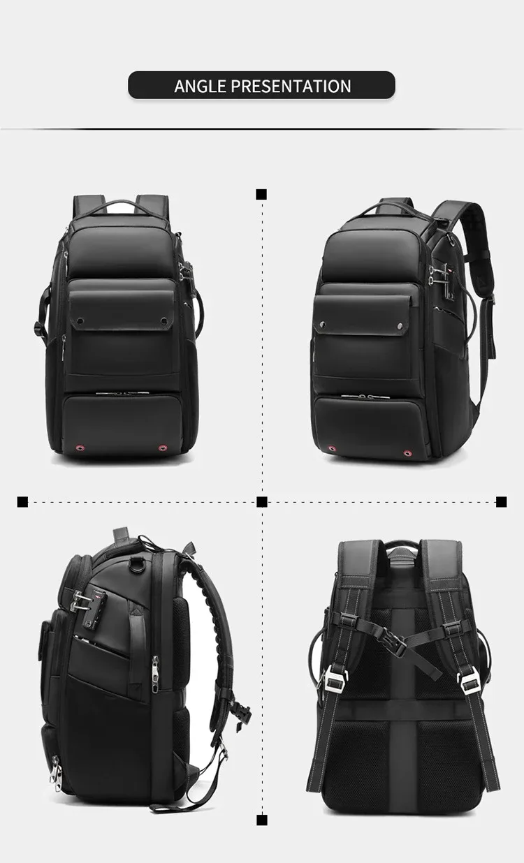 sac à dos professionnel pour appareil photo reflex numérique pour hommes avec support pour trépied détachable, transformable en sac à dos antivol de 40 l pour ordinateur portable de 17 pouces