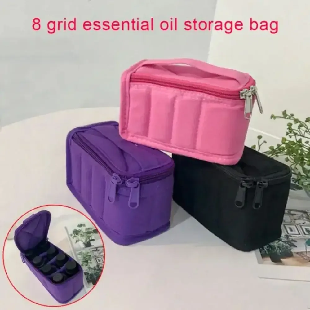 mallette de transport pour château essentiel, 8 grilles, étanche à l'humidité, antichoc, boîte d'évaluation cosmétique, poignée