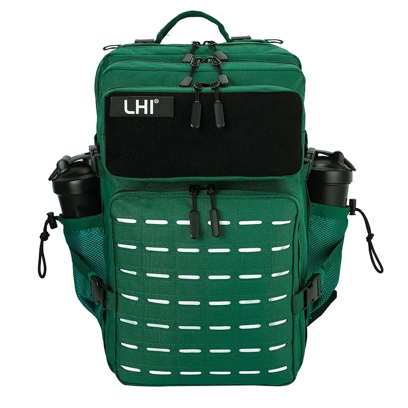 lhi 45l sac à dos tactique hommes noir spotrs athlète sac de sport camping en plein air randonnée sac à dos armée assaut pack avec porte-bouteille