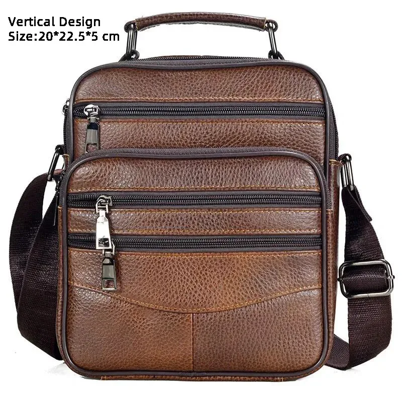mode chaude hommes sacs de messager sacs à main en cuir véritable pour homme marque de luxe mâle sac à bandoulière pour mini pad garçon sac à bandoulière