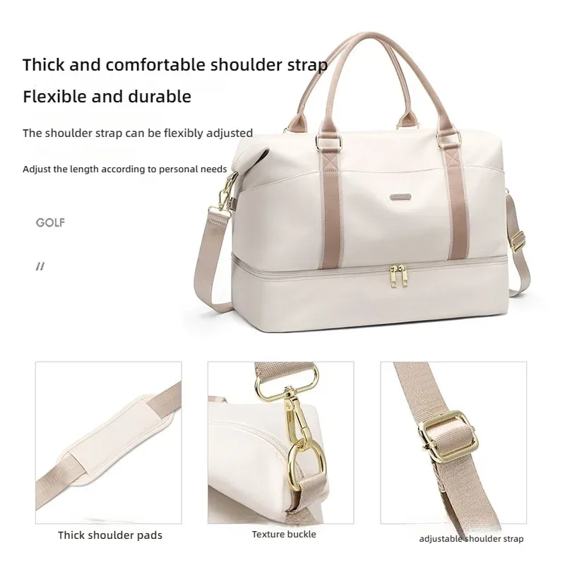 golf quality sac de voyage étanche de grande capacité pour femme sac de bagage de voyage d'affaires multi-compartiments