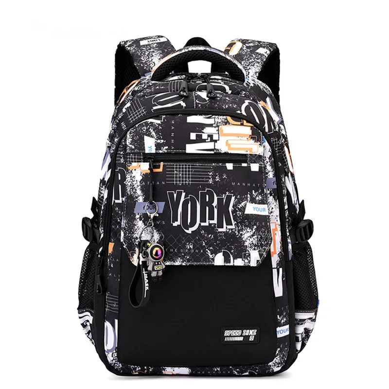 nouveau sac à dos imperméable 2026 pour homme, compatible ordinateur portable 15,6 pouces, imprimé graffiti, sac de voyage oxford pour femme, sac scolaire vintage pour homme