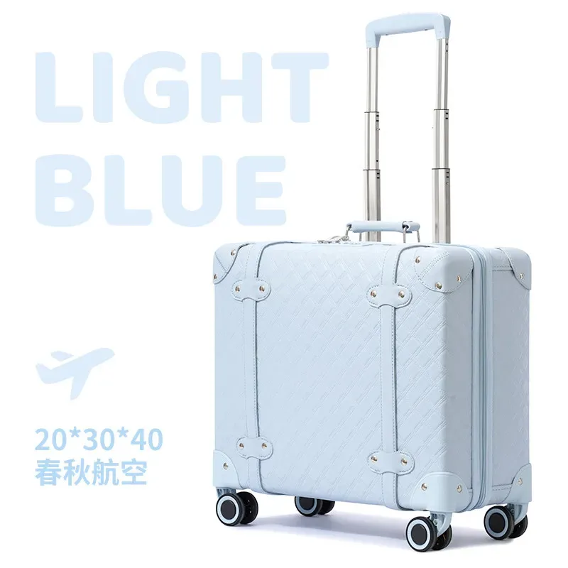valise de luxe 16 pouces pour les courts voyages en avion - bagage à roulettes 18 pouces pour enfants, idéal pour les petites filles en voyage en avion