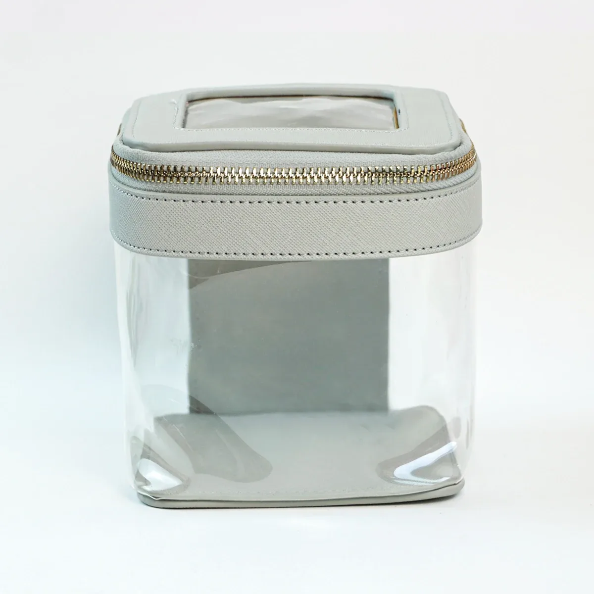 pochette de maquillage et trousse de toilette personnalisables avec nom, design transparent et visuel, grande capacité, portable pour les voyages