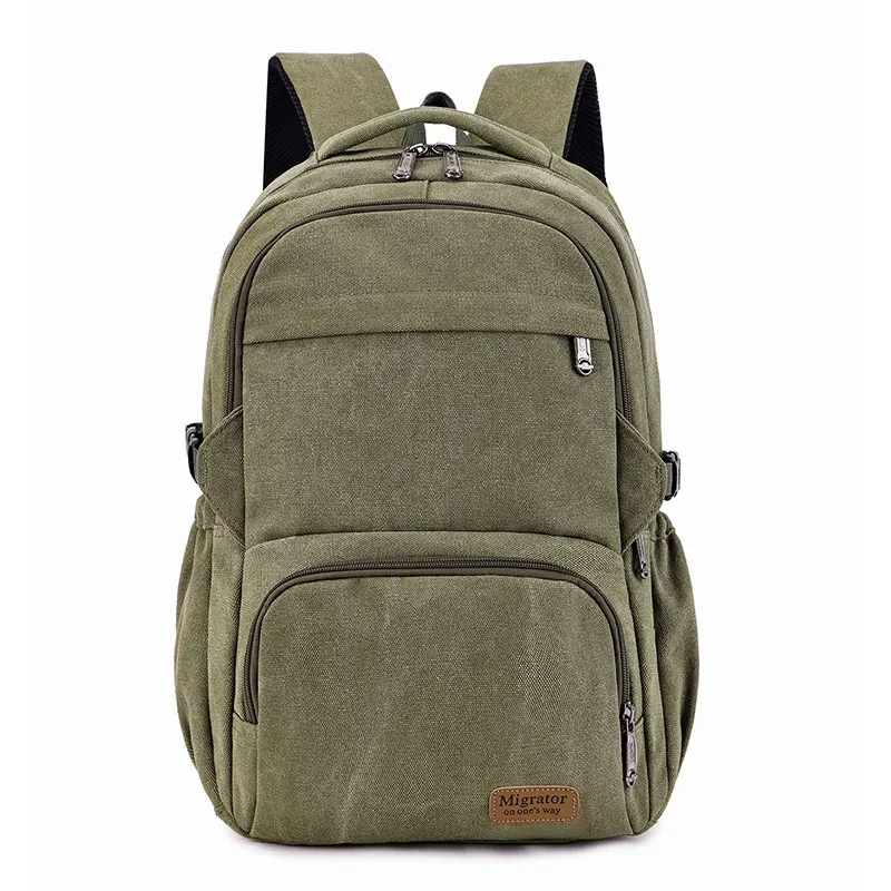 nouveaux hommes rétro sac à dos décontracté simple toile grande capacité sac à dos unisexe en plein air voyage sac à dos étudiant sac d'école durable