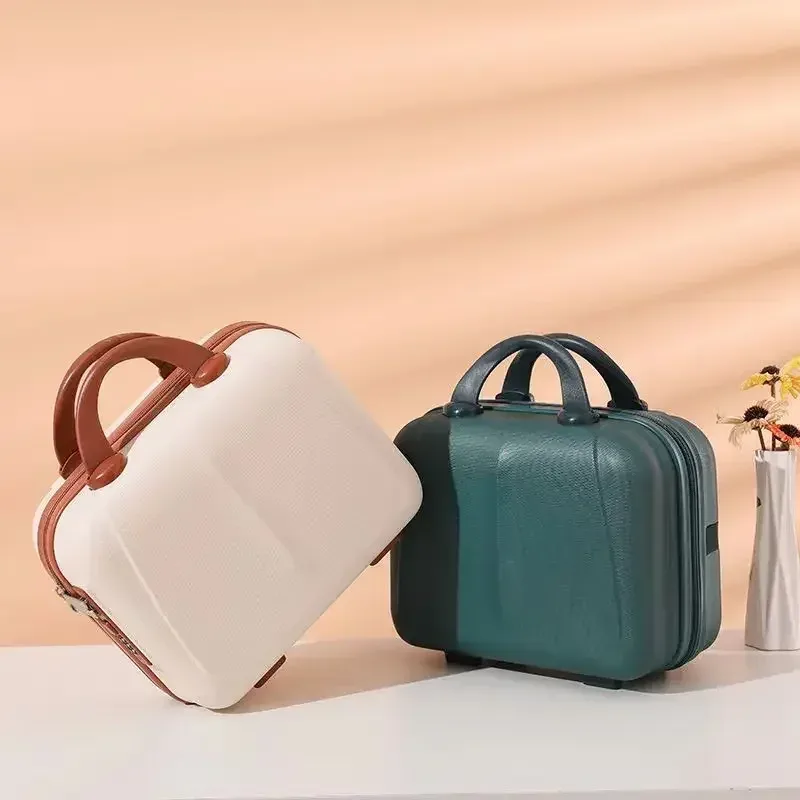 mini valise rigide étanche et résistante aux chocs de 14 pouces, avec mot de passe, pour ranger vos cosmétiques, bagage à main, nouveauté 2025