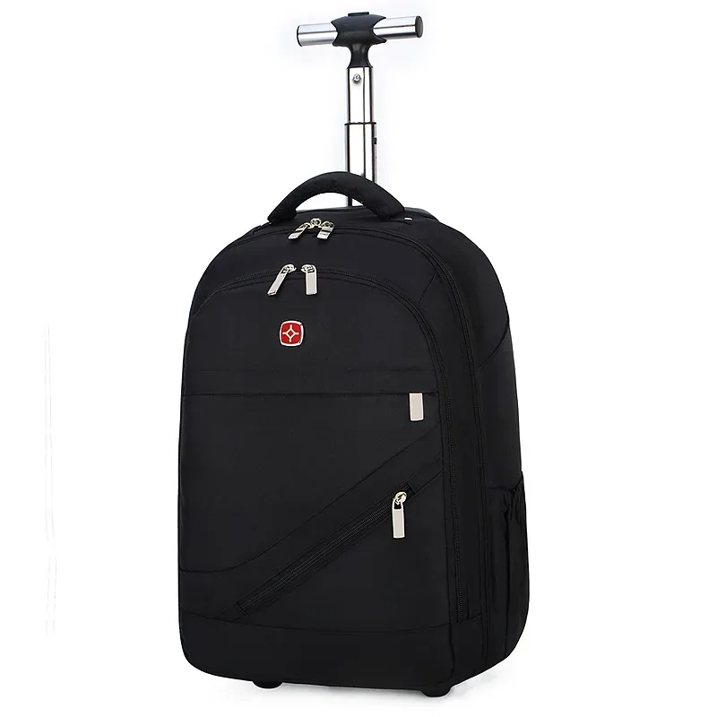 valise bagage roulettes oxford université noire compartiments ipad documents trolley sac dos rolling bagage