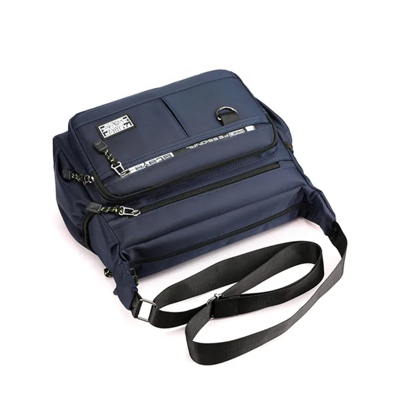 sac à bandoulière design oxford pour hommes, grande capacité, décontracté, poche multicouche, mode, simple épaule, sacoche de luxe