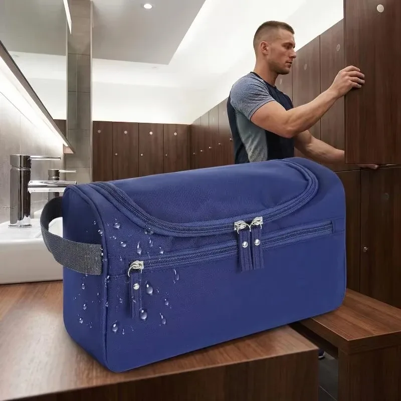sac de rangement de toilette multifonctionnel pour voyage, sac de toilette portable pour homme avec crochet, grande capacité, organiseur pour voyage