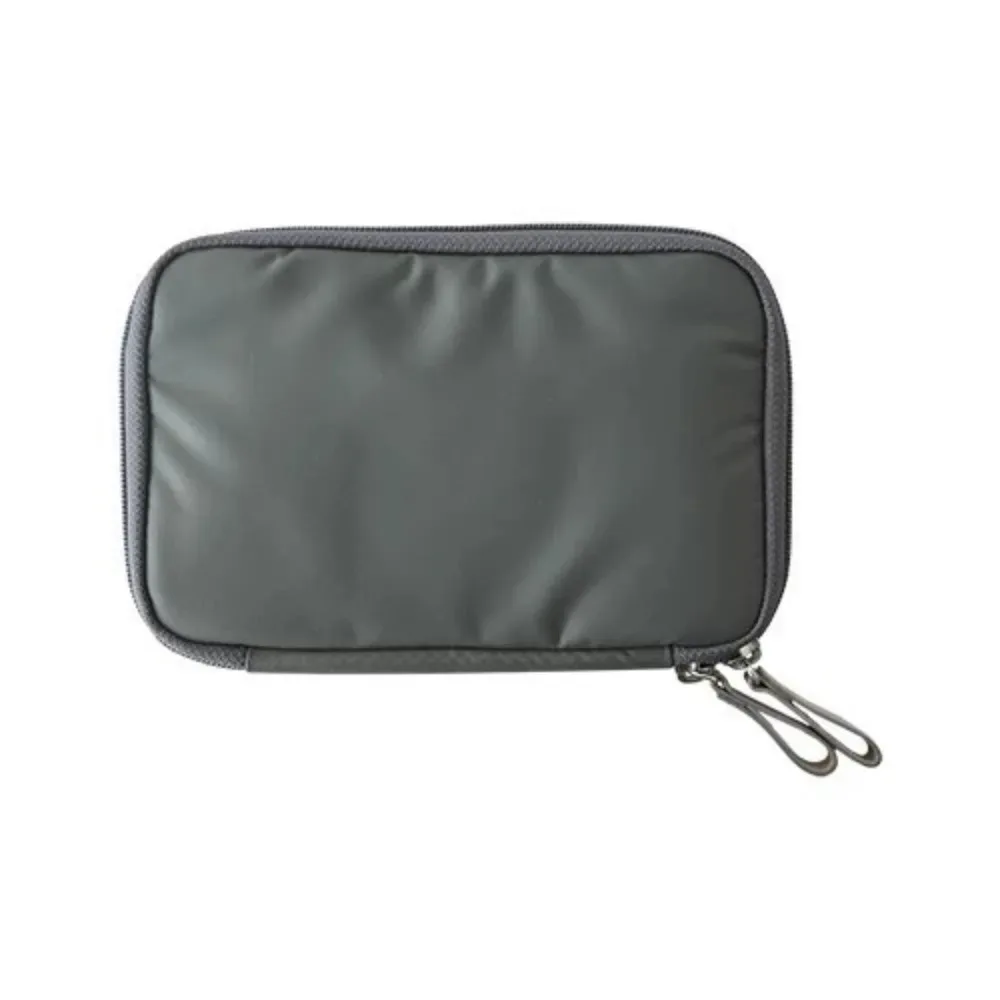 porte-passeport de couleur unie en nylon, design multifonctionnel, portefeuille de voyage, style portable, résistant à l'eau.