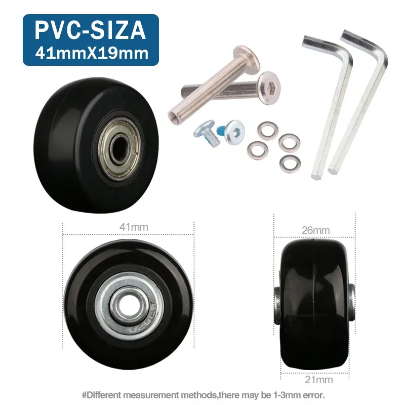 roues de remplacement universelles pour bagages de voyage, accessoires de réparation de valise, à la mode, 360 spinner
