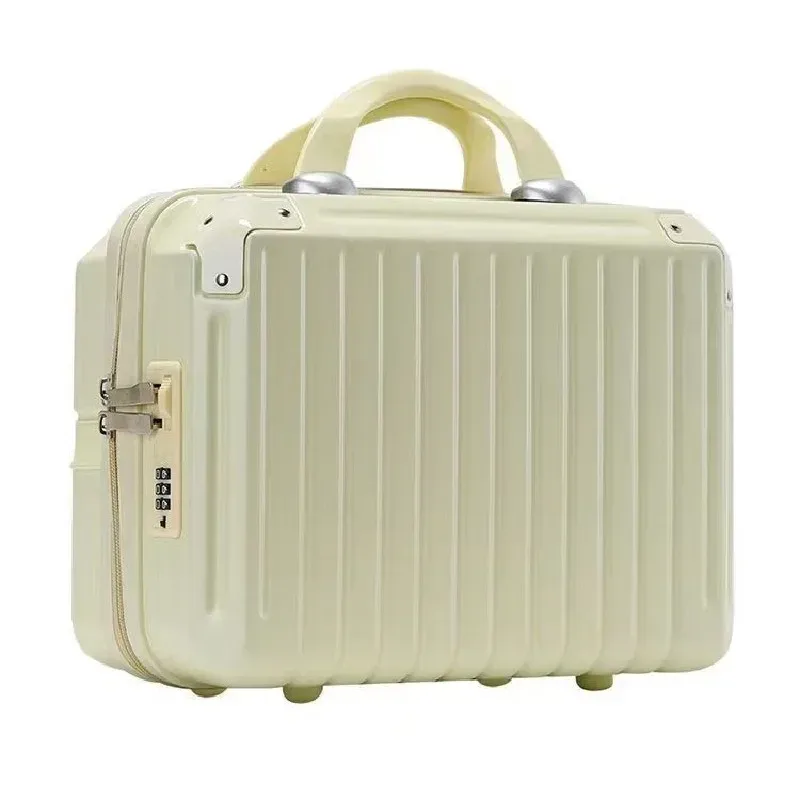 valise légère et portable de grande capacité pour femme, sac de rangement de cosmétiques à fermeture éclair, mini valise d'embarquement, 16 pouces
