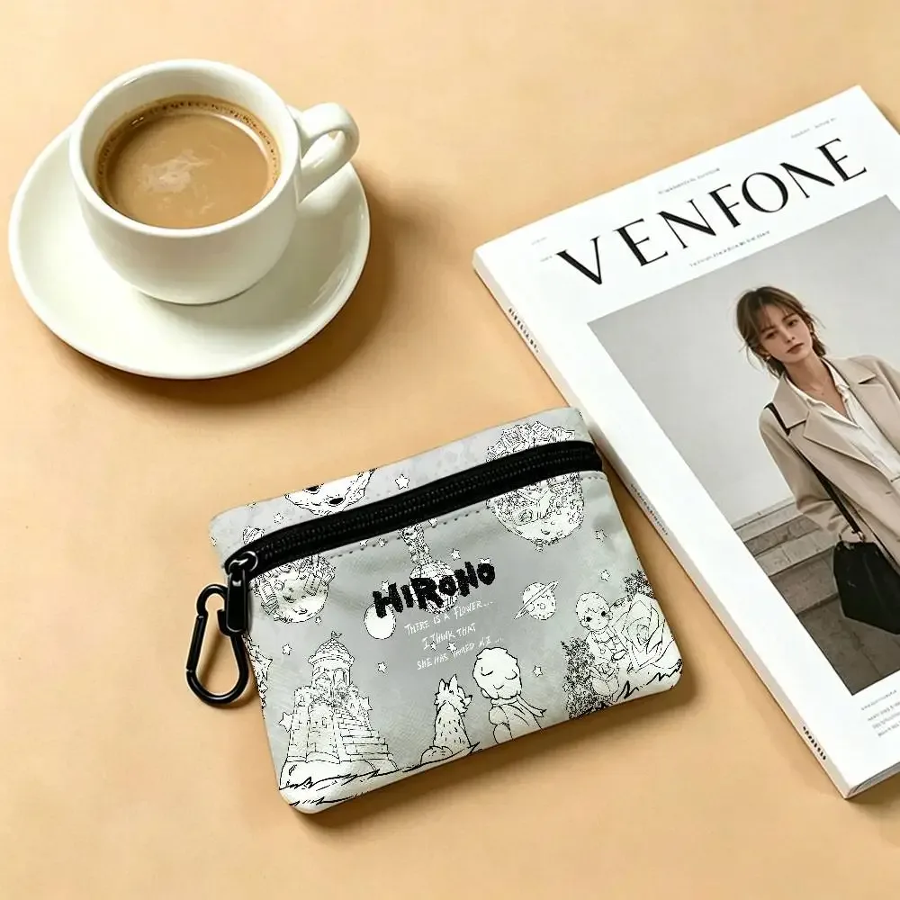 porte-monnaie oxford h-hirono mysterious-artistic avec mousqueton détachable, sac de rangement compact pour accessoires de shopping et activités de plein air