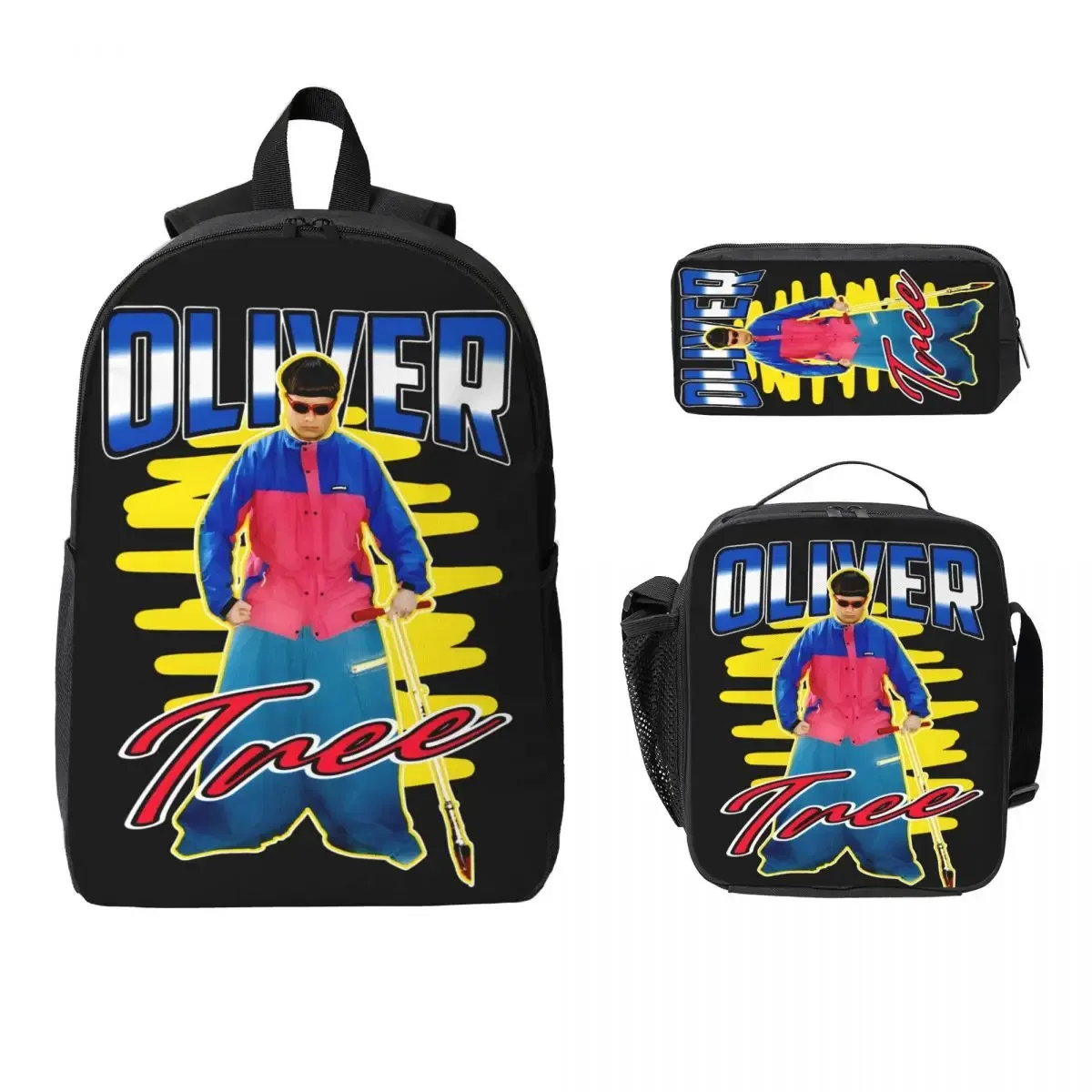 sac à dos pour enfants rip oliver tree 1993-2026, boîte à lunch, trousse à crayons pour garçons et filles, ensemble de sacs à dos scolaires
