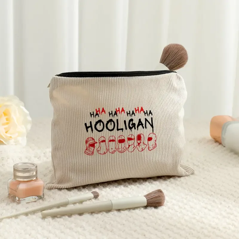 trousse de toilette en velours côtelé pour femmes, sac de rangement léger multifonctionnel, haha album arirang 2.0 world tour 2026, cadeau pour fans de kpop