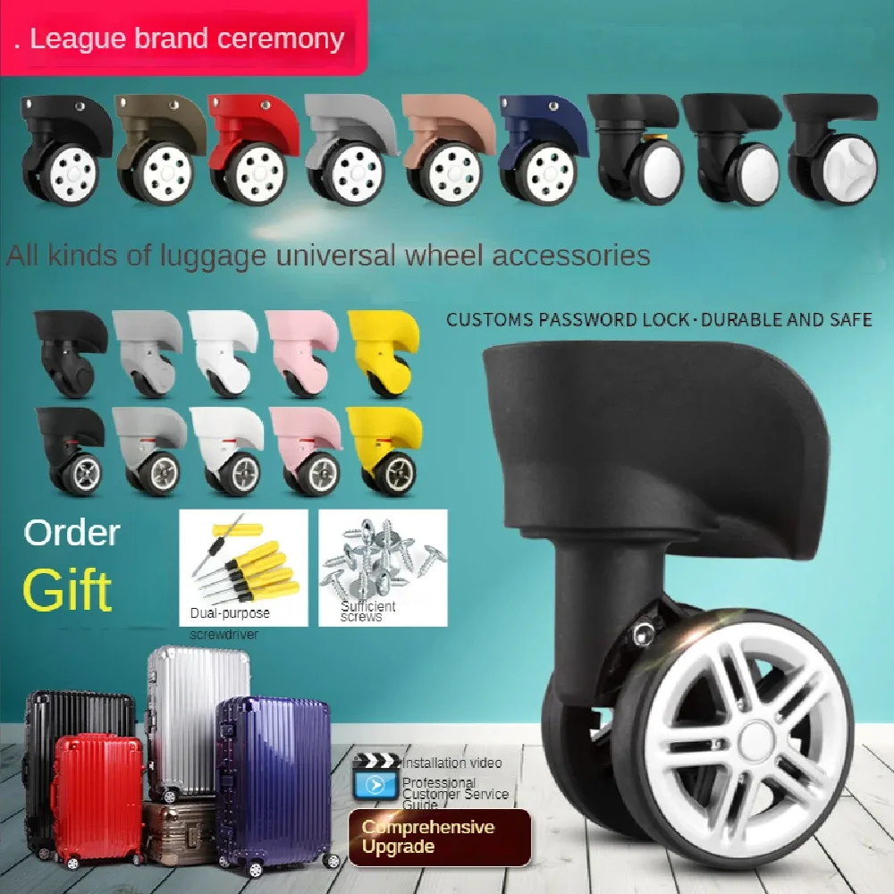 roues universelles pour valise, accessoires de réparation de roulettes de valise, roues pour bagages de voyage
