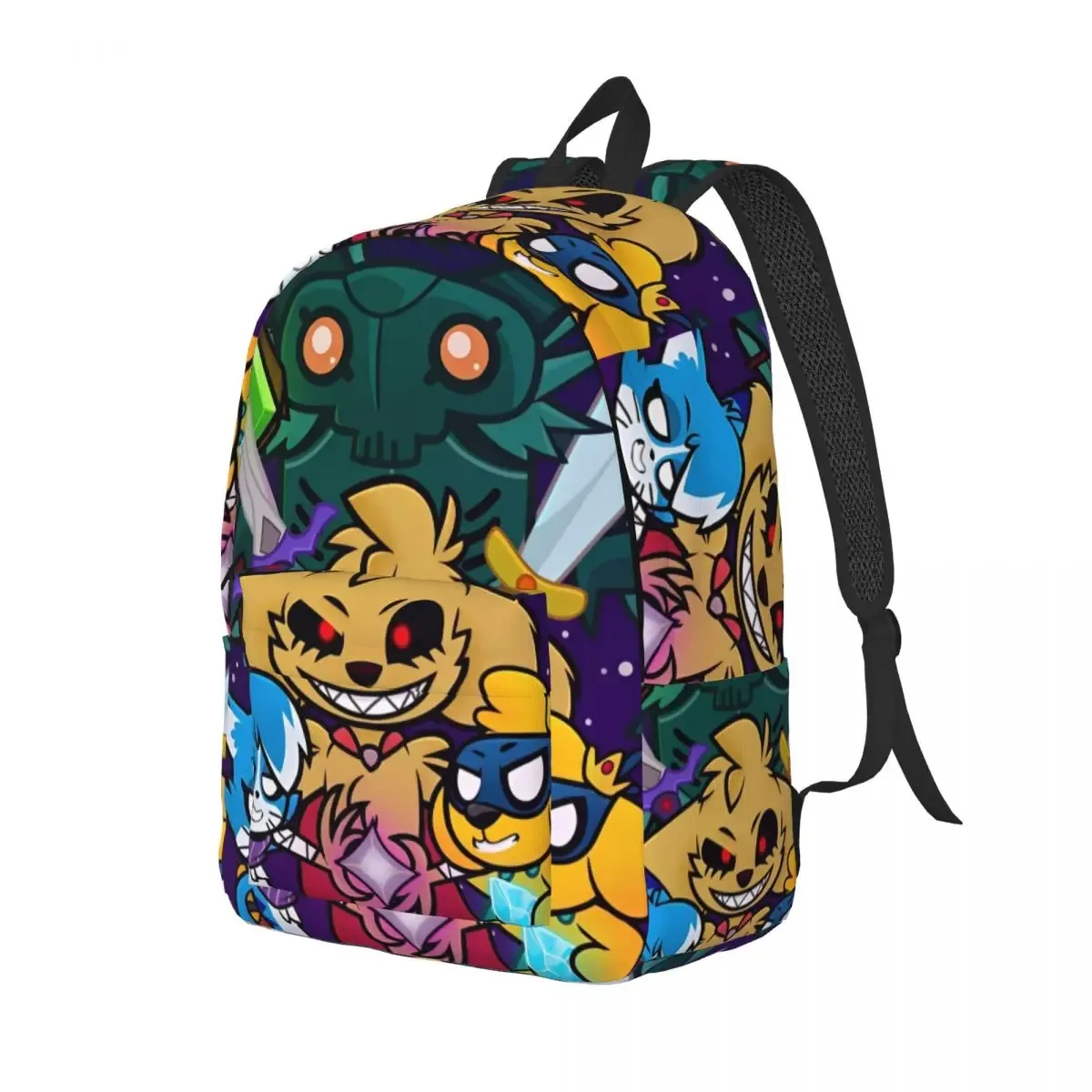 kawaill mikecracked miner sac à dos pour hommes femmes mode anime chiens étudiant travail sac à dos collège toile sacs cadeau