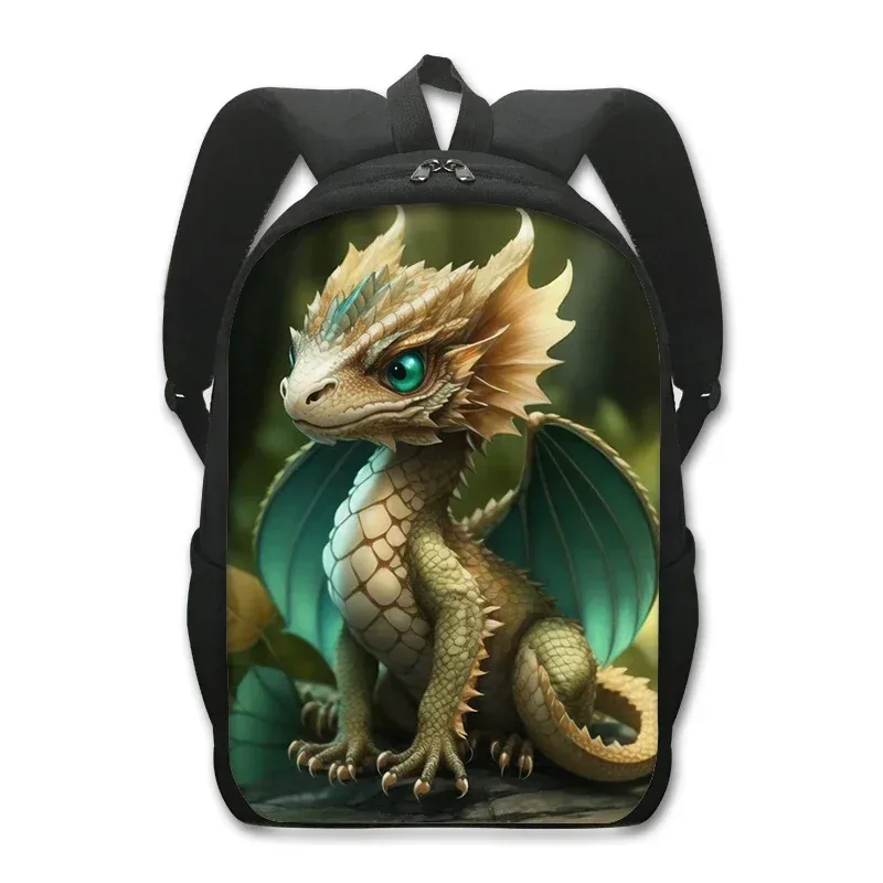 sac à dos dragon de dessin animé pour étudiants, sac à dos fantaisie avec imprimé dragon magique, sac à dos pour ordinateur portable pour femmes et hommes, sac à dos de voyage en plein air
