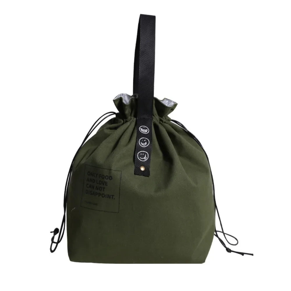 sac de pique-nique réutilisable en toile, sac à déjeuner avec cordon de serrage pour conserver la fraîcheur, sac de rangement pour aliments, sac fourre-tout pour l'extérieur
