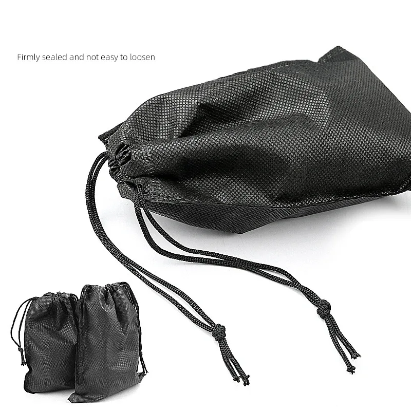 sac de rangement à cordon noir, 1 pièce, housses anti-poussière pour chaussures, pochette de voyage non tissée anti-poussière, sacs à chaussures, protection des chaussures de séchage