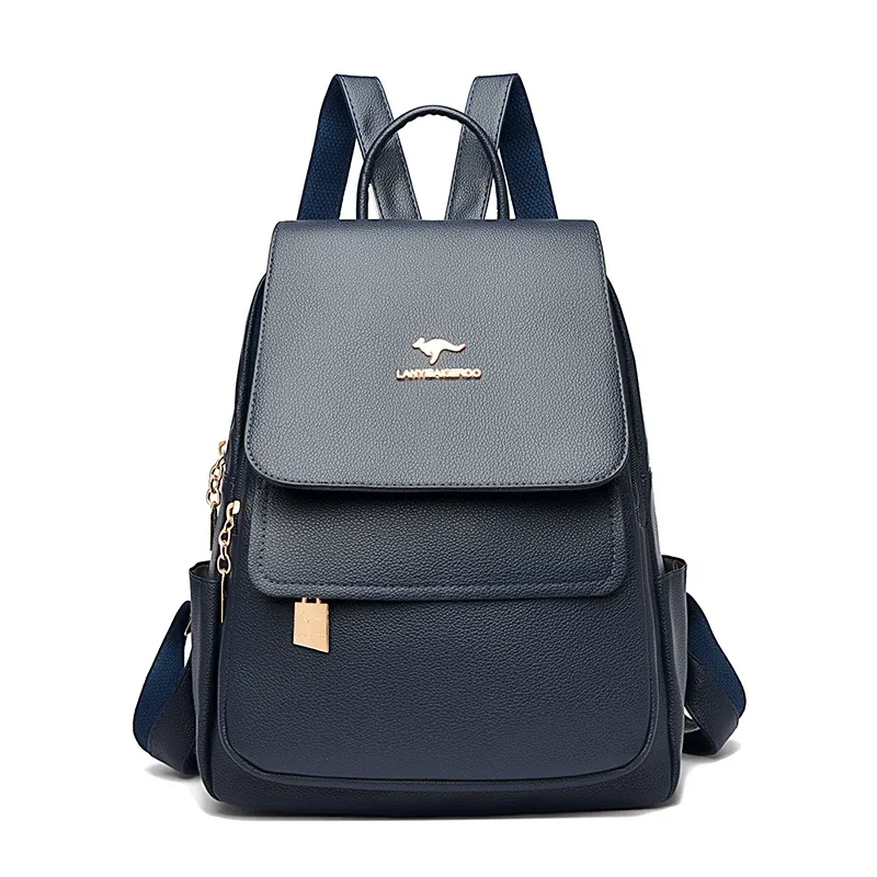 sac à dos en cuir de bonne qualité pour femmes, sac à dos de voyage de grande capacité, sacs d'école à la mode, sac à bandoulière mochila, nouvelle collection 2026