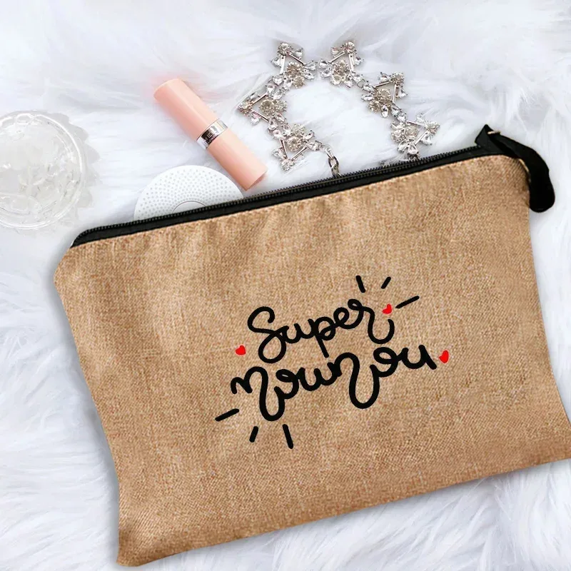 trousse de maquillage pour femmes, trousse à cosmétiques pour enseignant merci maîtresse, sac de rangement pour maîtresse, sac à main, pochettes à fermeture éclair, cadeau pour enseignant