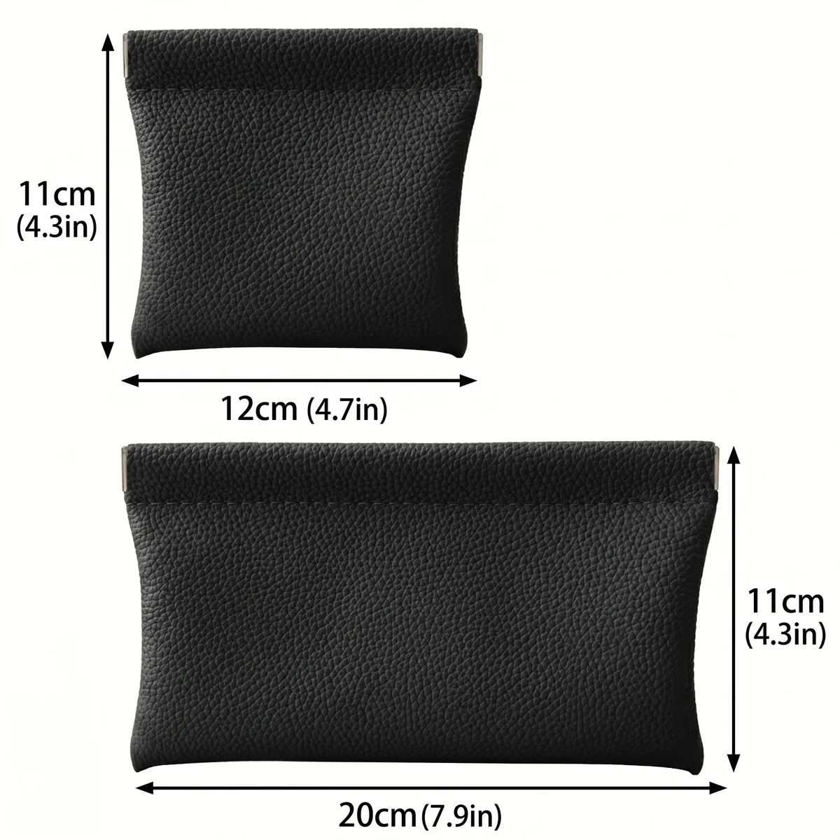 mini sac à main de voyage en cuir pu à fermeture automatique, sans fermeture éclair, pochette de rangement multifonctionnelle pour clés, écouteurs, cartes, organisateur de sac à main pour hommes et femmes