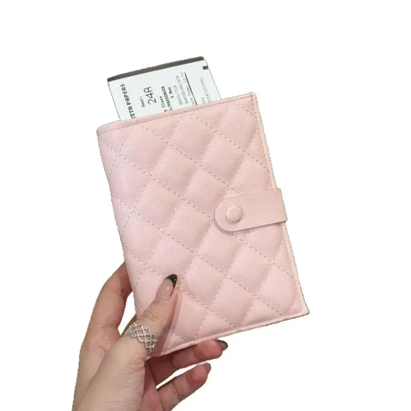 étui porte-passeport en cuir multifonctionnel pour femme, portefeuille de voyage pour cartes de crédit, housse de passeport mignonne avec fermoir