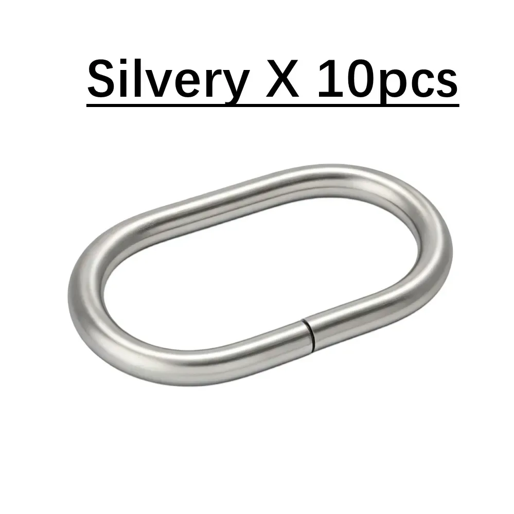anneaux ovale métal sac fixation collier chien accessoire quincailleries multicouleur tailles variées travail cuir maniement pratique