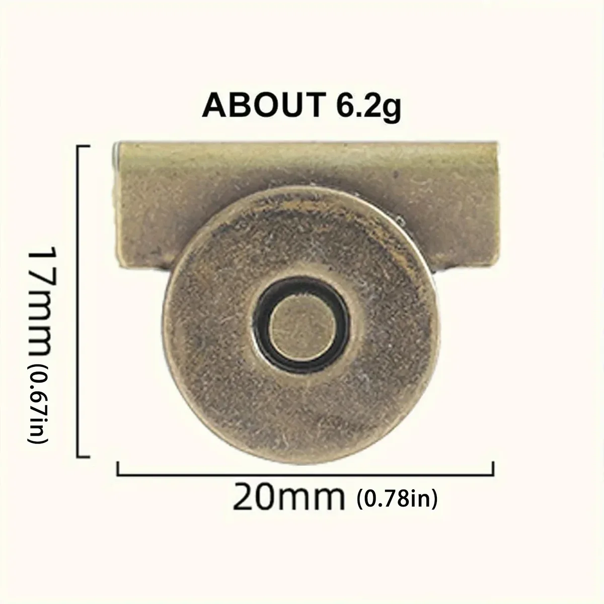 fermoir magnétique métal rose argent doré marron sacs vêtements bricolage anse pression puissant couture set cinq paires