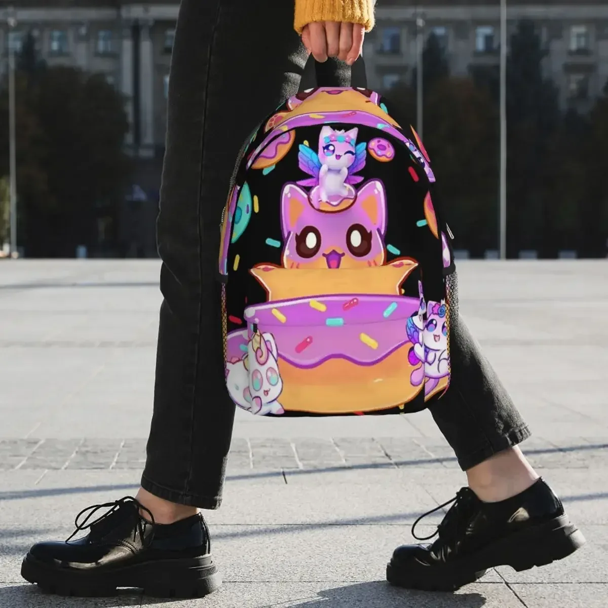 aphmau meow plushies anime cats sacs à dos, cartable pour garçons et filles, cartable pour étudiants, cartable pour ordinateur portable, sac à dos lancé