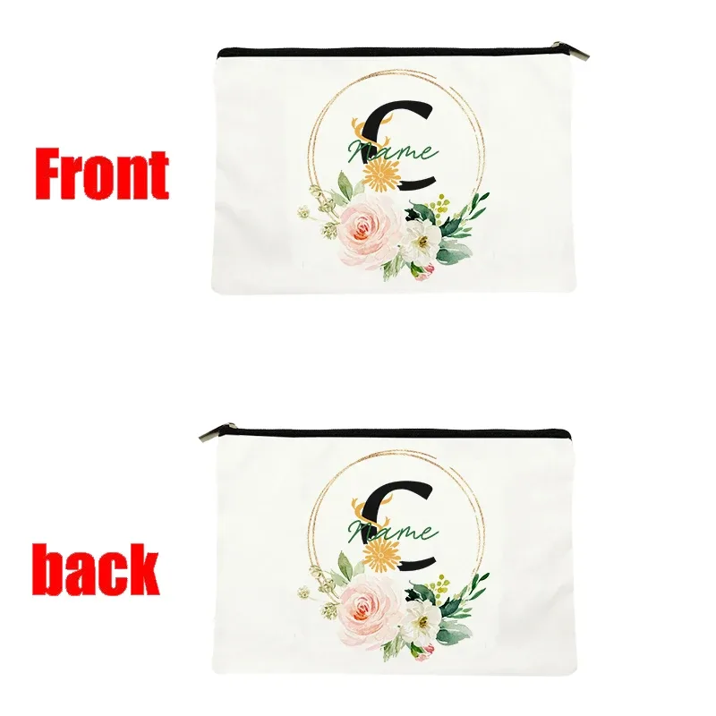 pochette à cosmétiques personnalisable avec nom, pochette à cosmétiques pour fête, pochette à cosmétiques de voyage, sac de maquillage pour mariage, organisateur avec doublure intérieure en toile pour femme