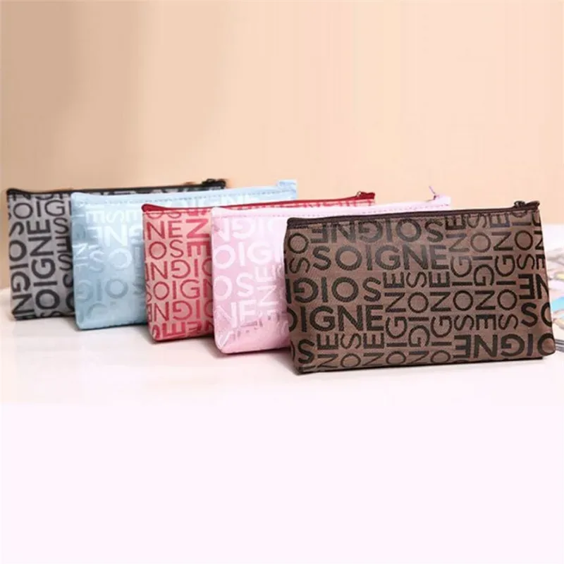 sac à cosmétiques portable avec fermeture éclair pour femme, trousse de maquillage, trousse de beauté multifonctionnelle, trousse de voyage, trousse de maquillage en poudre, trousse de toilette, porte-évaluation, mignon