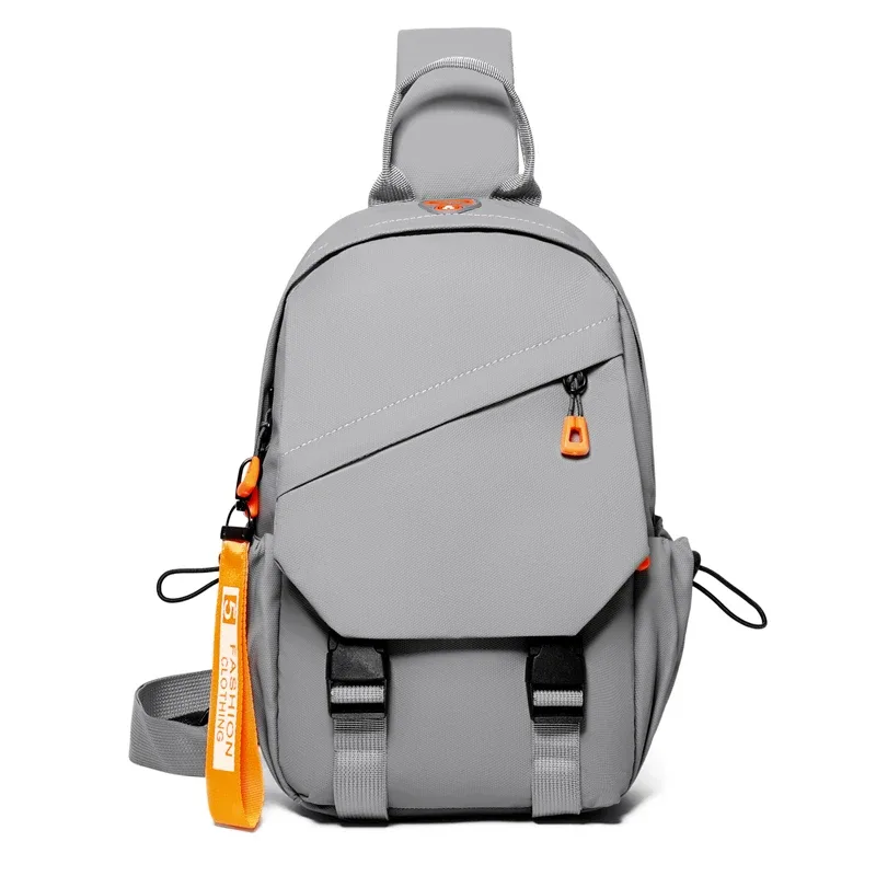 sac à bandoulière en nylon imperméable-sac à dos de poitrine pour hommes, sac messager à bandoulière compact, sac de voyage et de randonnée en plein air